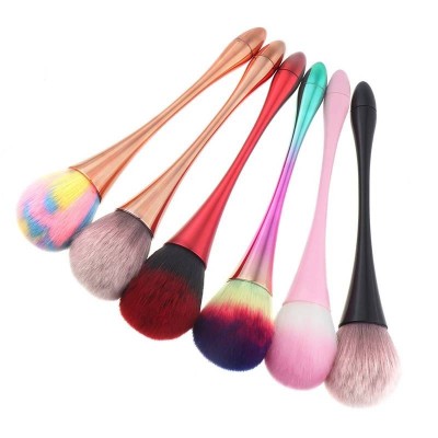 New Small Pretty Waist Thin Handle Dust Nail Blush Brush Loose Powder Brush Makeup Brush